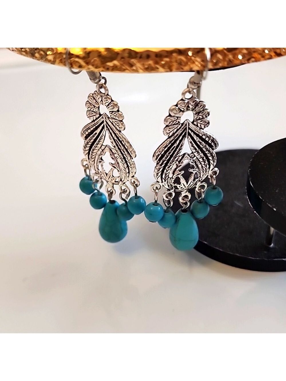 Bohemian dangle Beaded Earrings EP